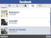 Nokia E72 Facebook app