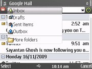 Nokia E72 screenshot