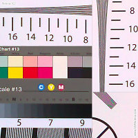 Resolution chart crop