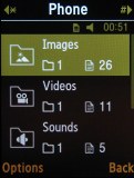 Samsung D780 screenshot