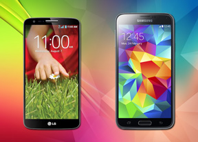 Samsung Galaxy S5 vs LG G2: Life in the fast lane