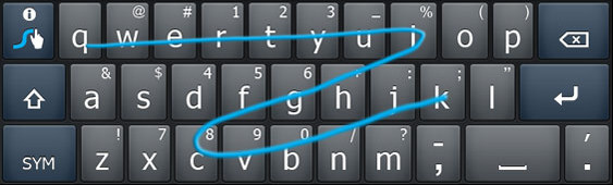 Swype is a novel way to type