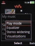 Screenshots of Sony Ericsson W910 Walkman